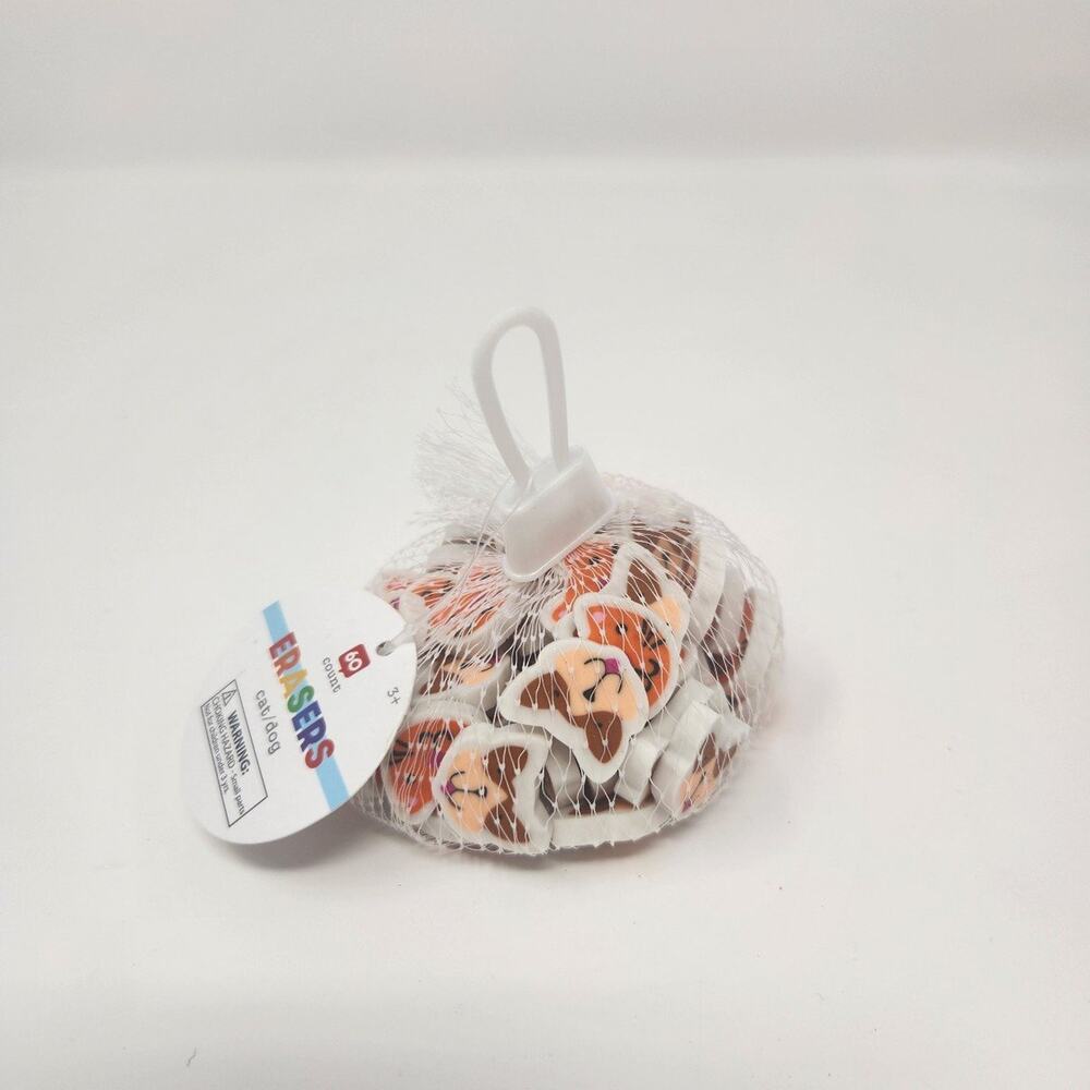 Cat & Dog Mini Erasers 60 Count
